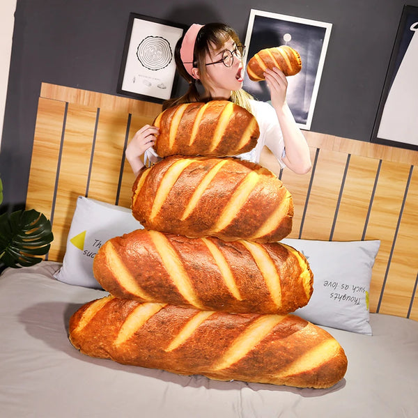 Butter Bread Plush Breakfast Pillows – 3D Printed Lifelike Pork Floss
