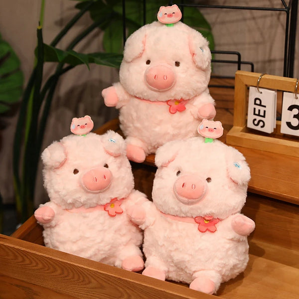 Cute Fat Pink Pig Plush – Kawaii Stuffed Animal Pig Plushie for Girls & Gift Giving