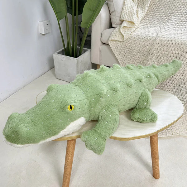 Big Soft Crocodile Plush Toy Fluffy Full Stuffed Animal Pillow