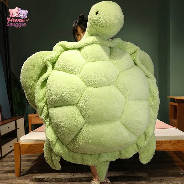 Giant Plush Turtle Pillow – Soft & Cozy Comfort