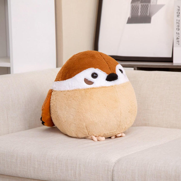 Fat Round Sparrow Crow Plush – The Cutest Bird Companion!