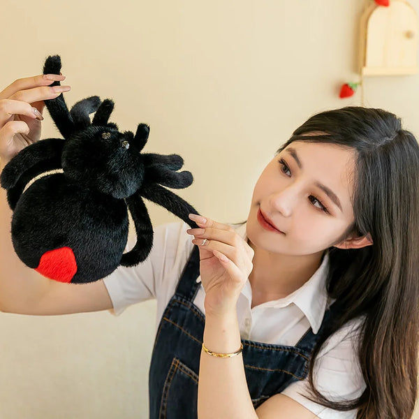 Black Spider Jumping Spider – A Cuddly Surprise from the Shadows