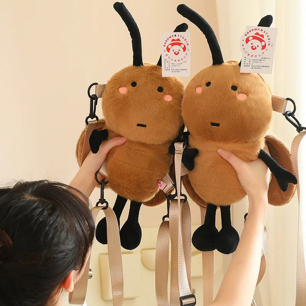 Cute Insect Plush Backpack for Kids
