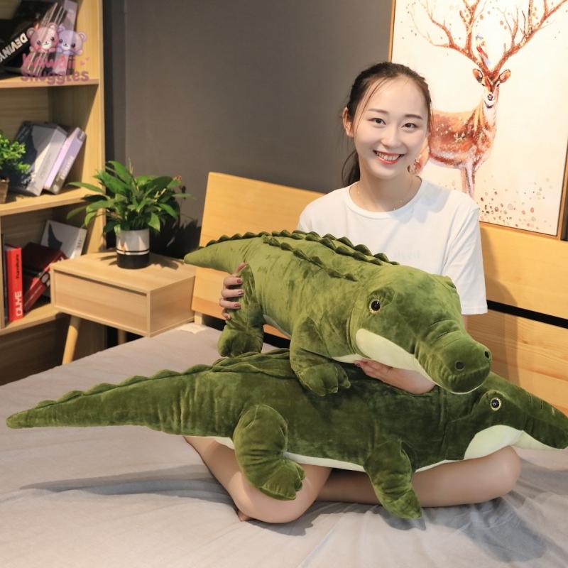 Simulation Large Soft Crocodile Plush Toy – Giant Alligator Pillow