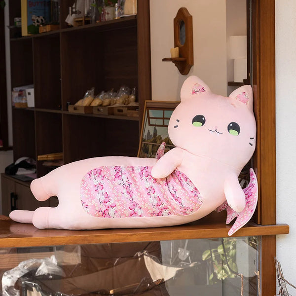 New Pink Sakura Cat Plush Toy – Flying Wings Bat Stuffed Doll