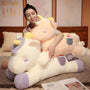 Kawaii Lying Unicorn Plush Toy – A Magical Pillow Friend for Every Dreamer