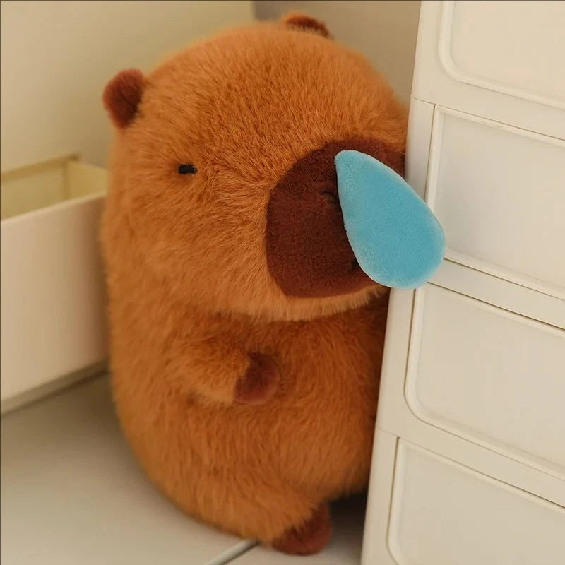Cute Capybara Plush Toy with Stretchable Snot Simulation Animal Plush Plush Toy