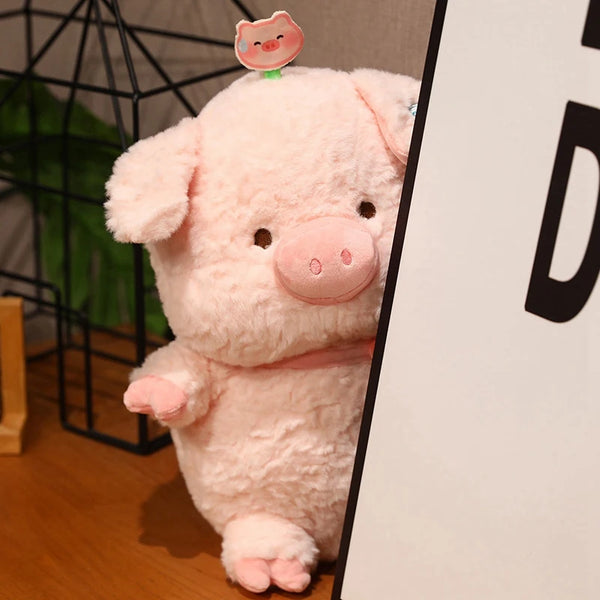 Cute Fat Pink Pig Plush – Kawaii Stuffed Animal Pig Plushie for Girls & Gift Giving