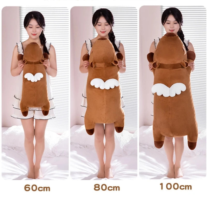 Giant Capybara Plush Doll Floor Mat – Cozy Animal Carpet