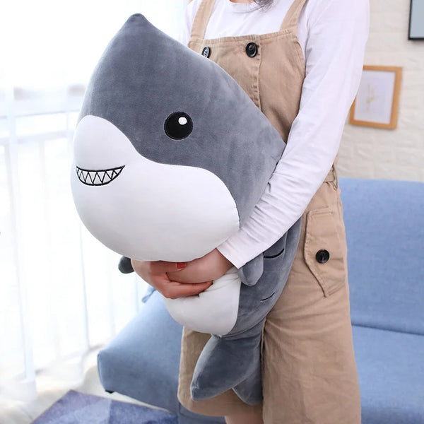 Giant Funny Whale Shark Plush Toy Cuddly Pillow & Gift for Kids and Adults