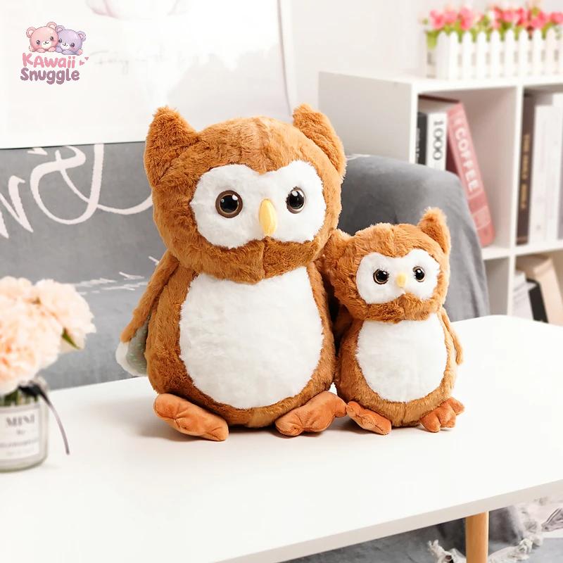 Soft Plush Cartoon Owl Toy – Stuffed Doll Kawaii Snuggle