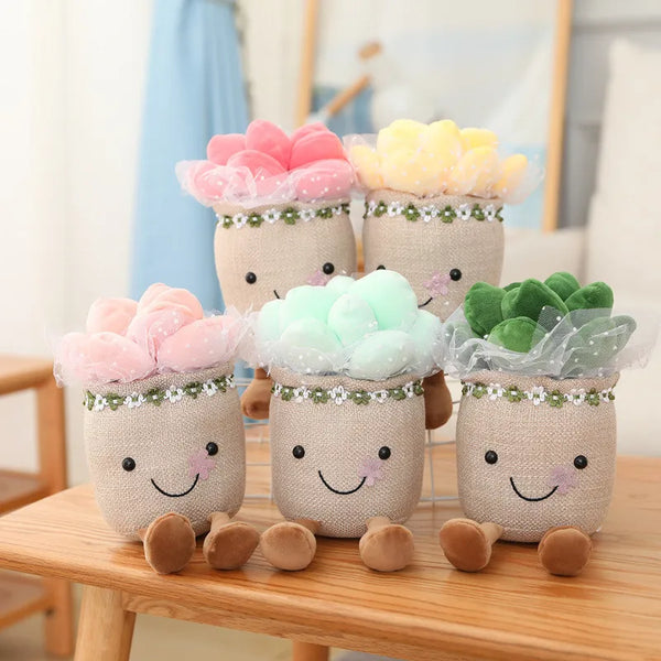25-35cm Cute Plants Series Plush Toy Lifelike Tulip Mushroom Bluebell Flowers Dolls Stuffed Soft Kids Toys Kawaii Room Decor