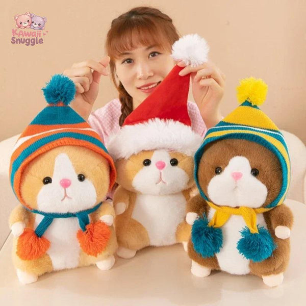 Cute Hamster Wear Hat Plush Toys