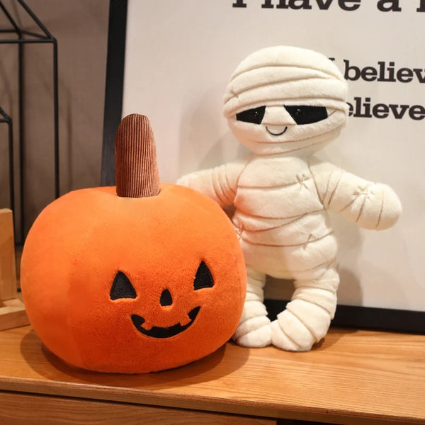 Cartoon Halloween Pumpkin Ghost Plush Toy Funny Halloween Plush Doll Pillow Home Party Decor Gift