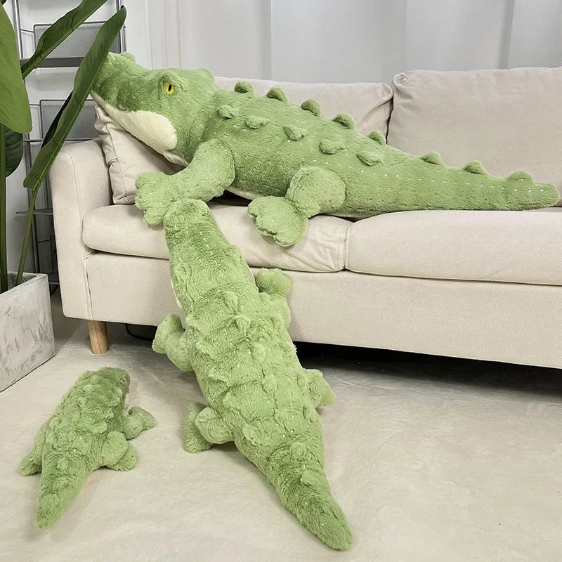 Soft Crocodile Plush Toy Green Sofa Pillow