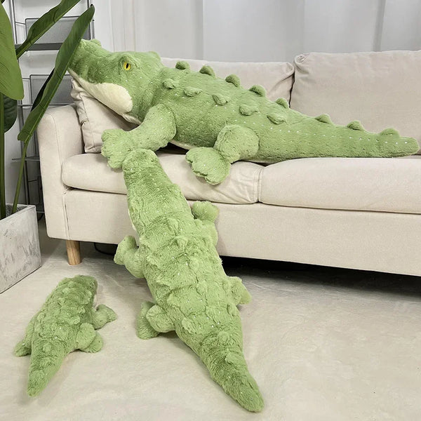 Soft Crocodile Plush Toy Green Sofa Pillow