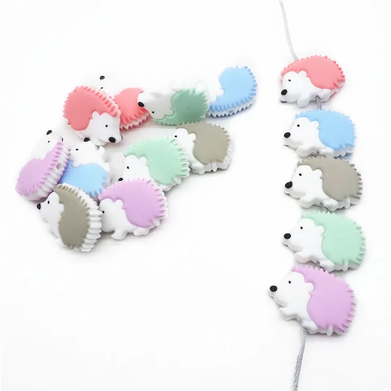 Chengkai Silicone Hedgehog Teether Beads – Where Teething Meets Kawaii Magic