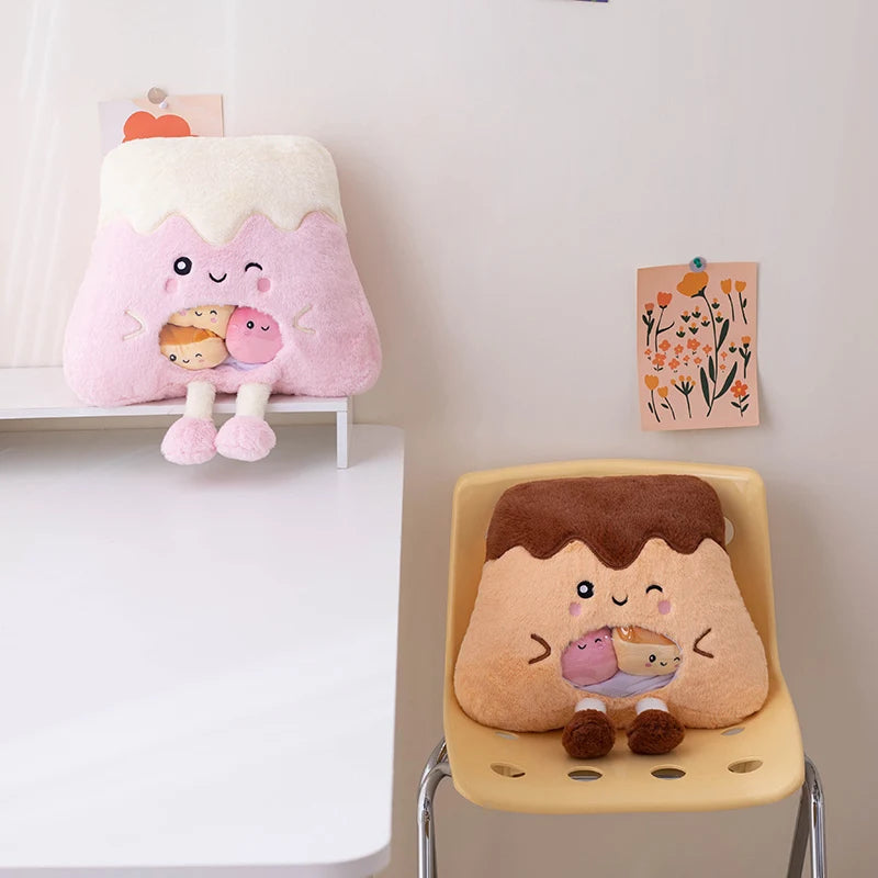 Stuffed Mini Sweets Ball In Ice Cream Sweet Snack Pudding Bag Food Plushie