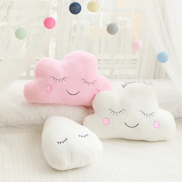 New Stuffed Cloud Moon Star Raindrop Plush Pillow – Where Dreams Begin