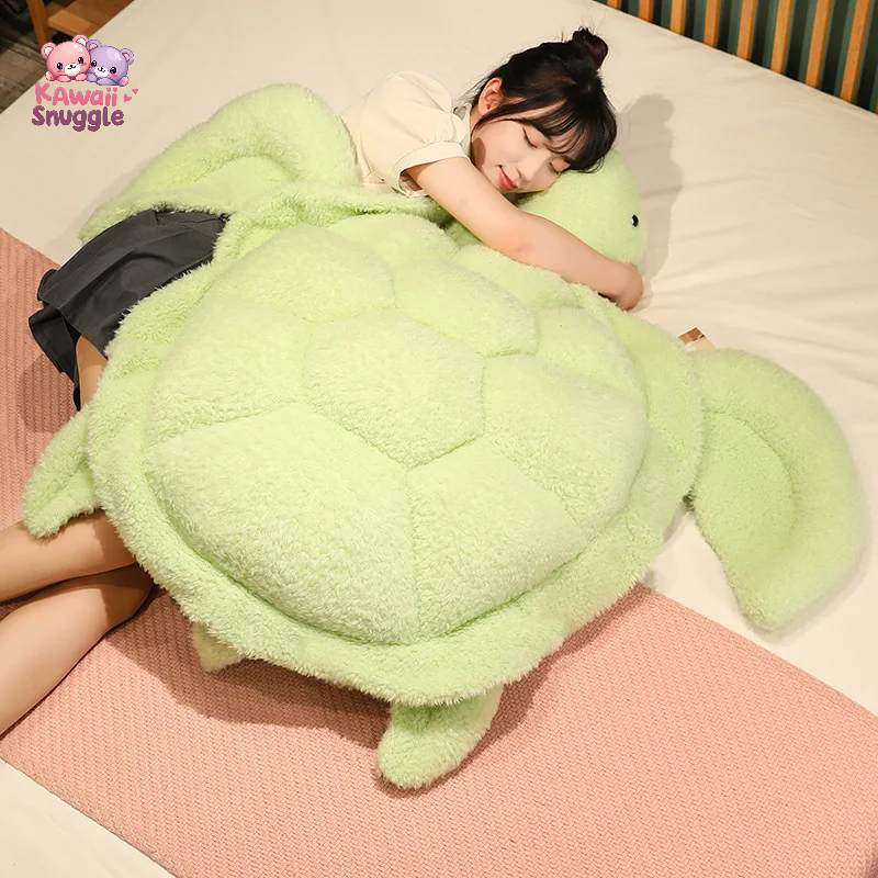 Giant Plush Turtle Pillow – Soft & Cozy Comfort