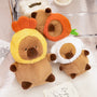 Cute Cartoon Capybara with Hat Plush Toy