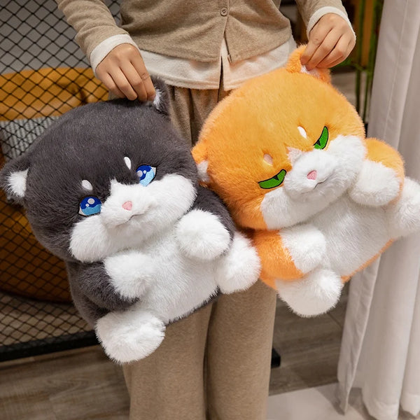 Creative Plush Round Fat Cat Plush Toys Cat Kawaii Animal Pillow Dolls Stuffed Toy