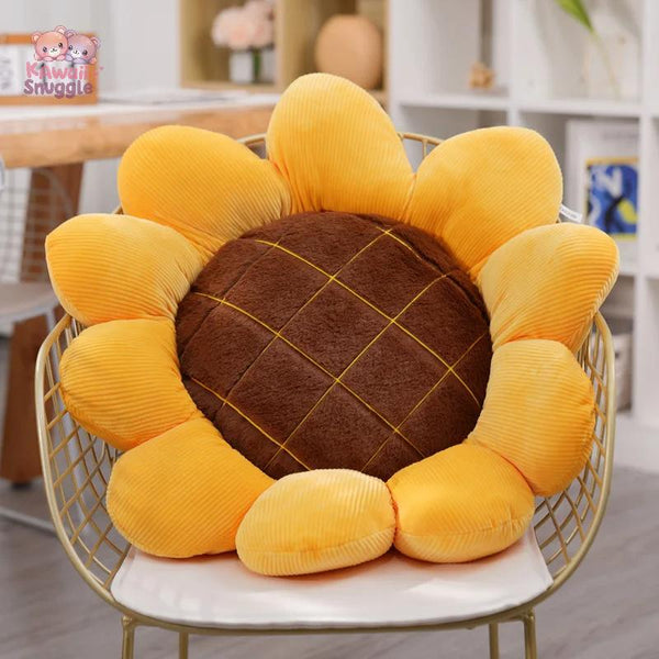 Sunflower Plush Plant Seat – Bloom Into Comfort
