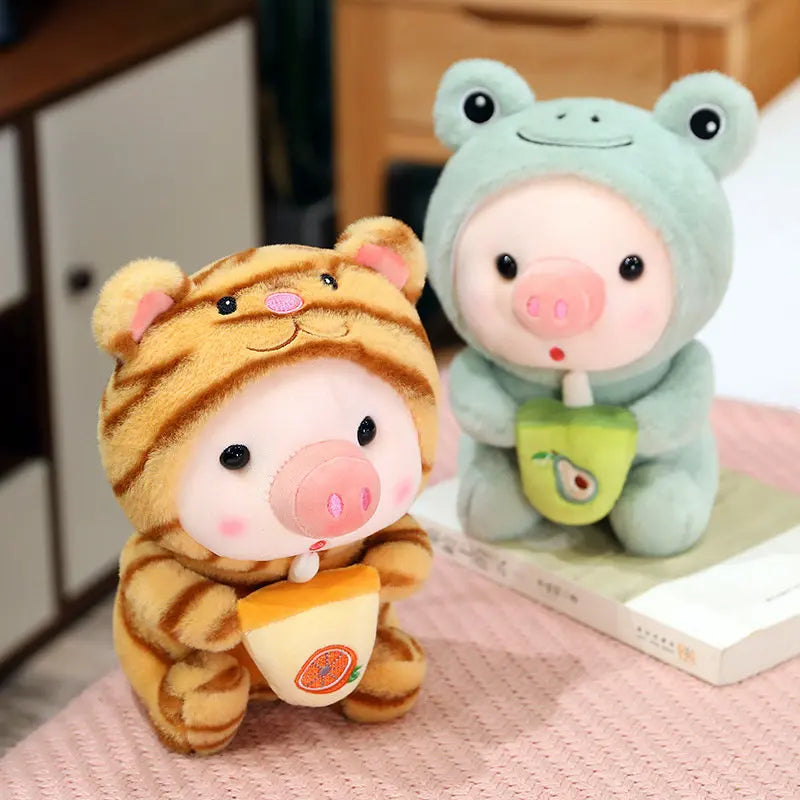 Cosplay Animal Boba Plushie – Unicorn Frog Bunny Pig Toy Hug