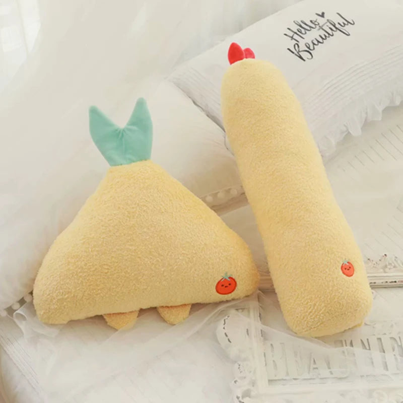 Cute Sumikko Gurashi Plush Toy Pendant Shrimp Long Body Tempura Pillow
