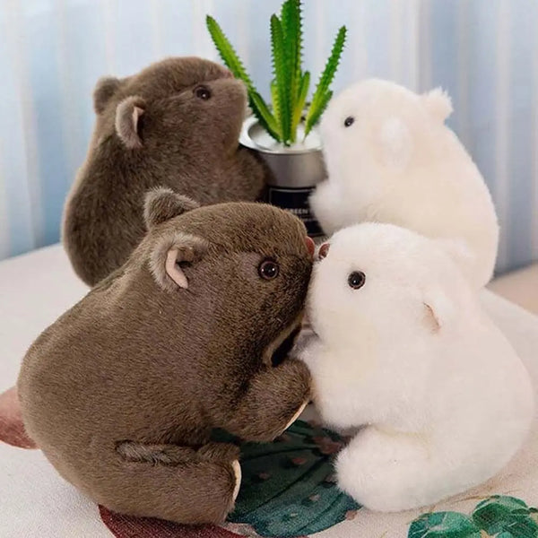 Adorable Hamster Plush Toy – Soft Fuzzy Stuffed Doll for Baby Sleep & Comfort