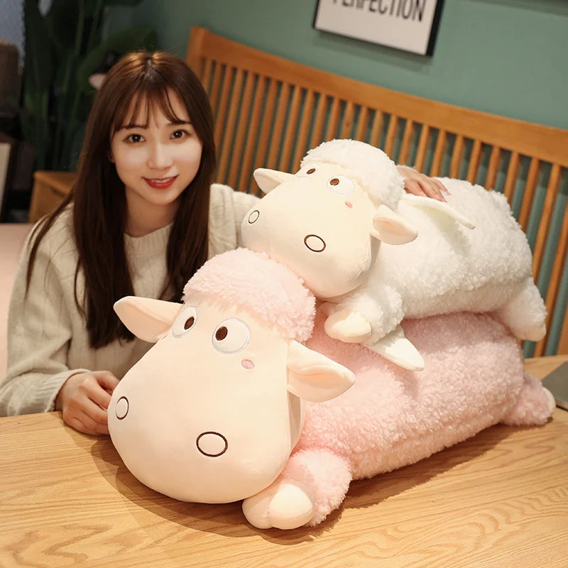 Cartoon Sheep Plush Toys Creative Animal Sheep Plush Long Sleep Pillow Nice Gift