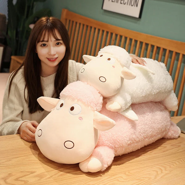 Cartoon Sheep Plush Toys Creative Animal Sheep Plush Long Sleep Pillow Nice Gift