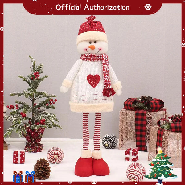30-70CM Christmas Present Santa Claus Scalable Plush Toy – A Kawaii Holiday Hug You Can Stretch