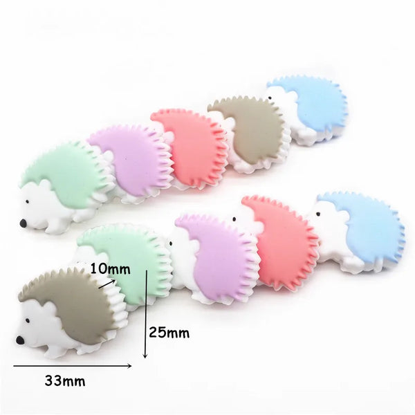 Chengkai Silicone Hedgehog Teether Beads – Where Teething Meets Kawaii Magic