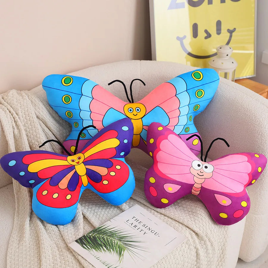 Beautiful Simulation Soft Butterfly Plush Pillow Toy
