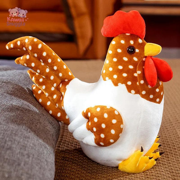 Simulation Cock Plush Toys Stuffed Soft Chicken Dolls