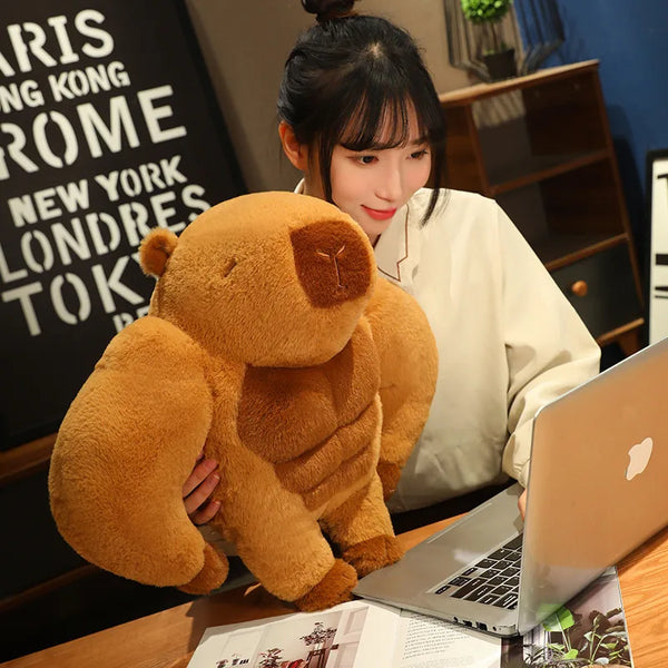 Muscle Capybara Plush Toy – The Buff Buddy You Never Knew You Needed