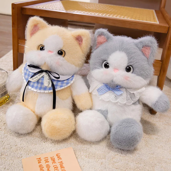 Cute 4-Colour Cat Plush Doll – A Dreamy Companion for Sweet Dreams