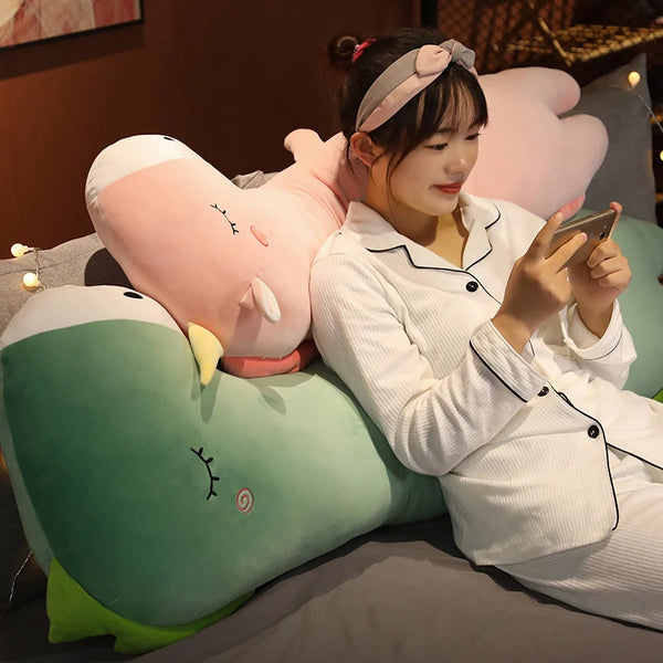 Creative Unicorn Giraffe Plush Toys Long Pillow Sleepping Cushion Stuffed Cloth Dinosaur