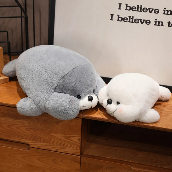 Fatty Seal Plush Toy – Kawaii Marine Animal Sleeping Pillow