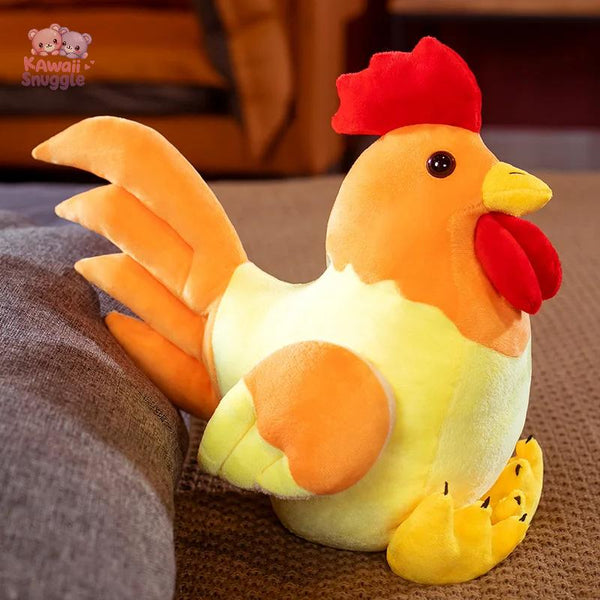 Simulation Cock Plush Toys Stuffed Soft Chicken Dolls