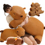 Giant Capybara Plush Doll Floor Mat – Cozy Animal Carpet