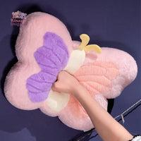 3 Colors Plush Butterfly Pillow Toy with Blanket Kawaii Snuggle