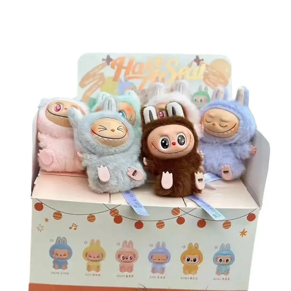 New POP MART Macaron 2nd Generation Labu Sitting Party Vinyl Plush Blind Box Pendant – Collectible Cuties in Every Surprise