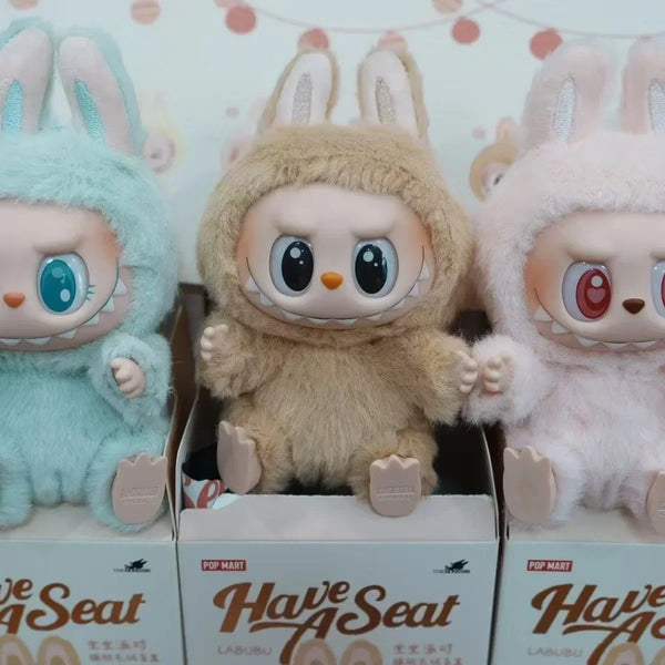 New POP MART Macaron 2nd Generation Labu Sitting Party Vinyl Plush Blind Box Pendant – Collectible Cuties in Every Surprise