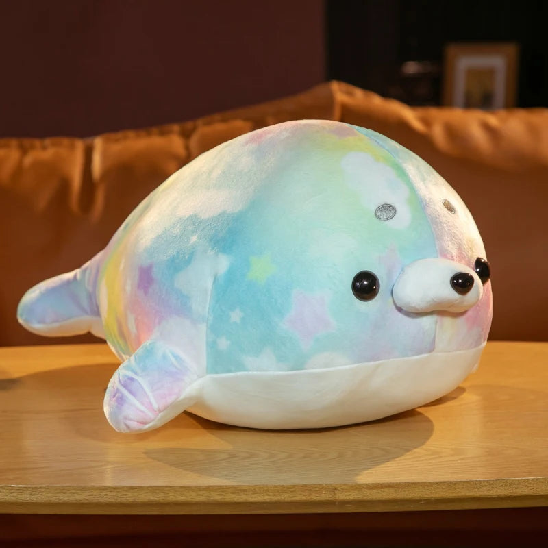 Cute Colorful Sea Lion Plush Stuffed Soft Animal