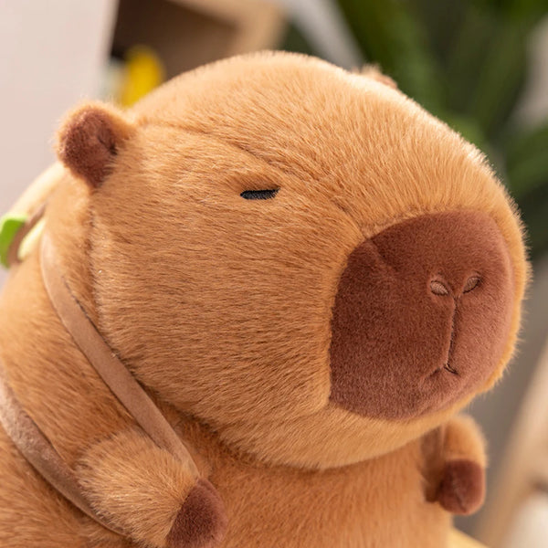 Celebrity Capybara Plush Toys Hamburger Big Mac Backpack Capybara Doll Home Decor