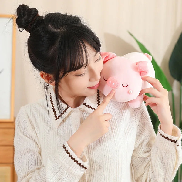 Beautiful Pearl Purse Cute Pig Inside Lovely Party Bag Stuffed Soft Pig