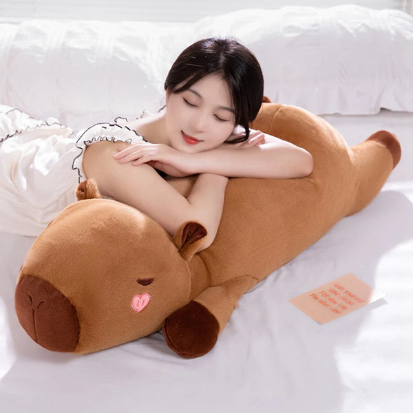 Angel Wing Capybara Plush Soft Lying Hug Pillow
