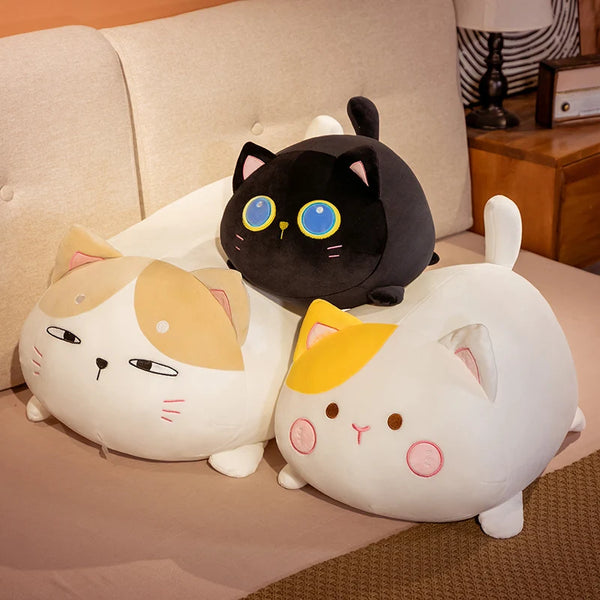 Fat Soft Cute Cat Plush Toy – Kawaii Sleeping Pillow